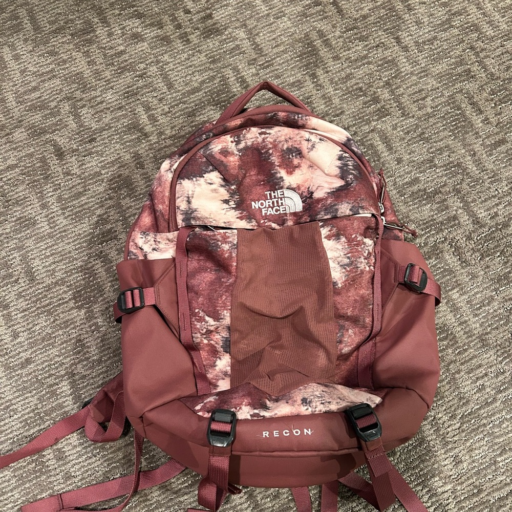 The North Face Men's Recon Backpack - Maroon and Pink